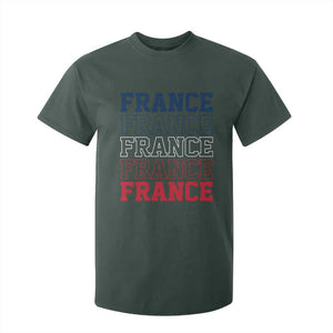 France Pride French Flag Patriotic Supporter T Shirt For Kid TS12 Dark Forest Green Print Your Wear