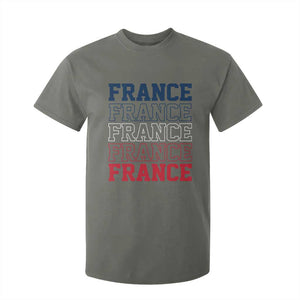 France Pride French Flag Patriotic Supporter T Shirt For Kid TS12 Military Green Print Your Wear