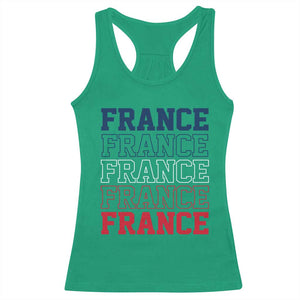 France Pride French Flag Patriotic Supporter Racerback Tank Top TS12 Irish Green Print Your Wear