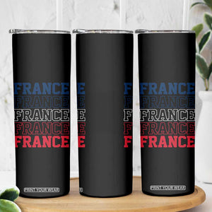 France Pride French Flag Patriotic Supporter Skinny Tumbler TS12 Print Your Wear
