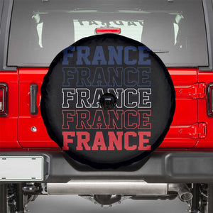 France Pride French Flag Patriotic Supporter Spare Tire Cover TS12 Black Print Your Wear