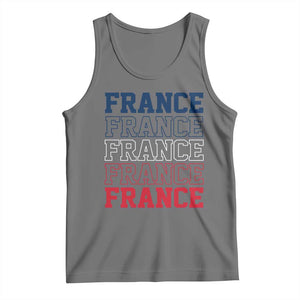 France Pride French Flag Patriotic Supporter Tank Top TS12 Black Heather Print Your Wear