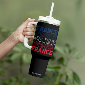 France Pride French Flag Patriotic Supporter Tumbler With Handle TS12 Print Your Wear