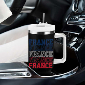 France Pride French Flag Patriotic Supporter Tumbler With Handle TS12 Print Your Wear