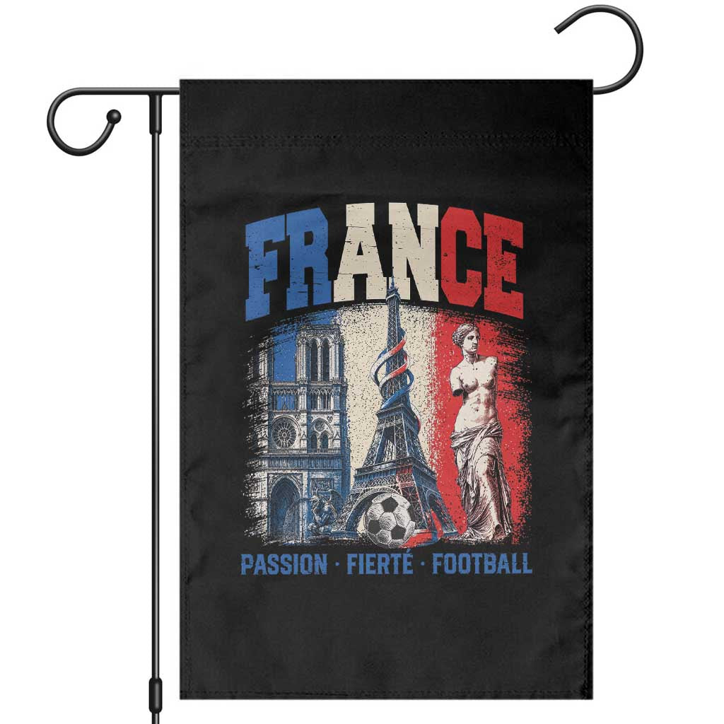 France Soccer Fan Passion Garden Flag Fierté Football French Supporter Gift TS12 Black Print Your Wear