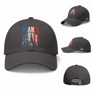 France Soccer Fan Passion Baseball Cap Fierté Football French Supporter Gift TS12 Baseball Cap Universal Fit Dark Gray Print Your Wear