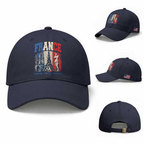 France Soccer Fan Passion Baseball Cap Fierté Football French Supporter Gift TS12 Baseball Cap Universal Fit Navy Print Your Wear