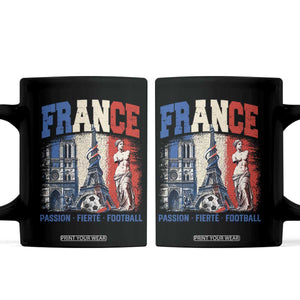France Soccer Fan Passion Coffee Mug Fierté Football French Supporter Gift TS12 Black Print Your Wear