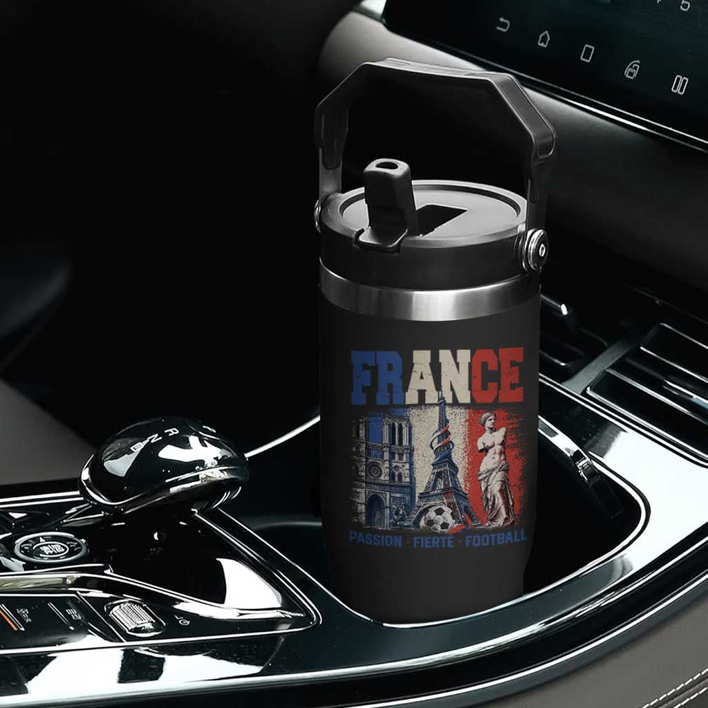 France Soccer Fan Passion Flip Straw Tumbler Fierté Football French Supporter Gift TS12 Print Your Wear