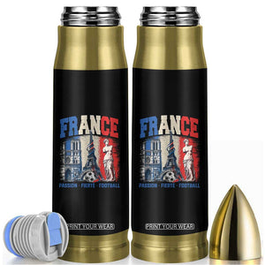 France Soccer Fan Passion Bullet Tumbler Fierté Football French Supporter Gift TS12 Black Print Your Wear