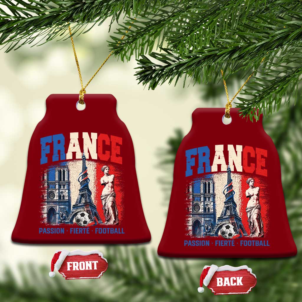 France Soccer Fan Passion Ceramic Ornament Fierté Football French Supporter Gift TS12 Print Your Wear