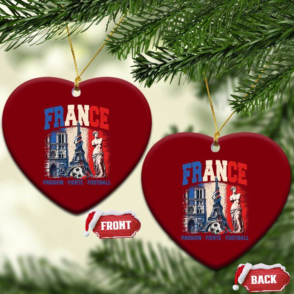 France Soccer Fan Passion Ceramic Ornament Fierté Football French Supporter Gift TS12 Print Your Wear