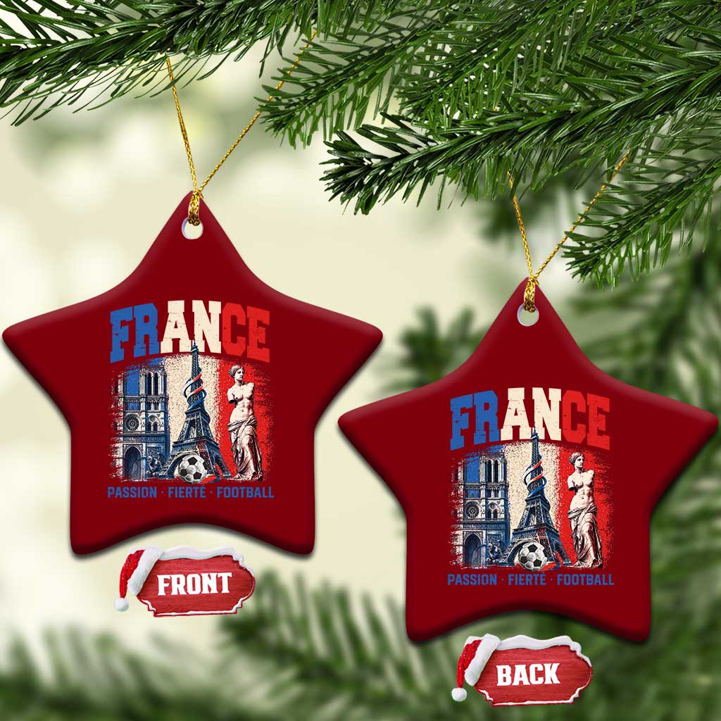 France Soccer Fan Passion Ceramic Ornament Fierté Football French Supporter Gift TS12 Print Your Wear