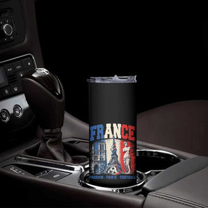 France Soccer Fan Passion Skinny Tumbler Fierté Football French Supporter Gift TS12 Print Your Wear
