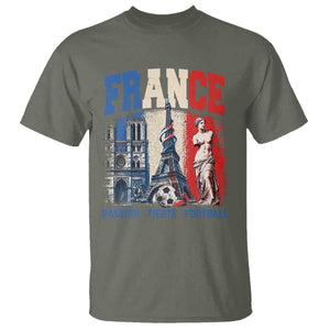 France Soccer Fan Passion T Shirt Fierté Football French Supporter Gift TS12 Military Green Print Your Wear