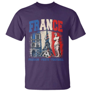 France Soccer Fan Passion T Shirt Fierté Football French Supporter Gift TS12 Purple Print Your Wear