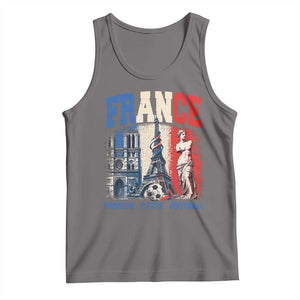 France Soccer Fan Passion Tank Top Fierté Football French Supporter Gift TS12 Deep Heather Print Your Wear
