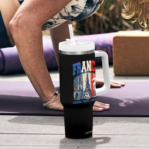 France Soccer Fan Passion Tumbler With Handle Fierté Football French Supporter Gift TS12 Print Your Wear