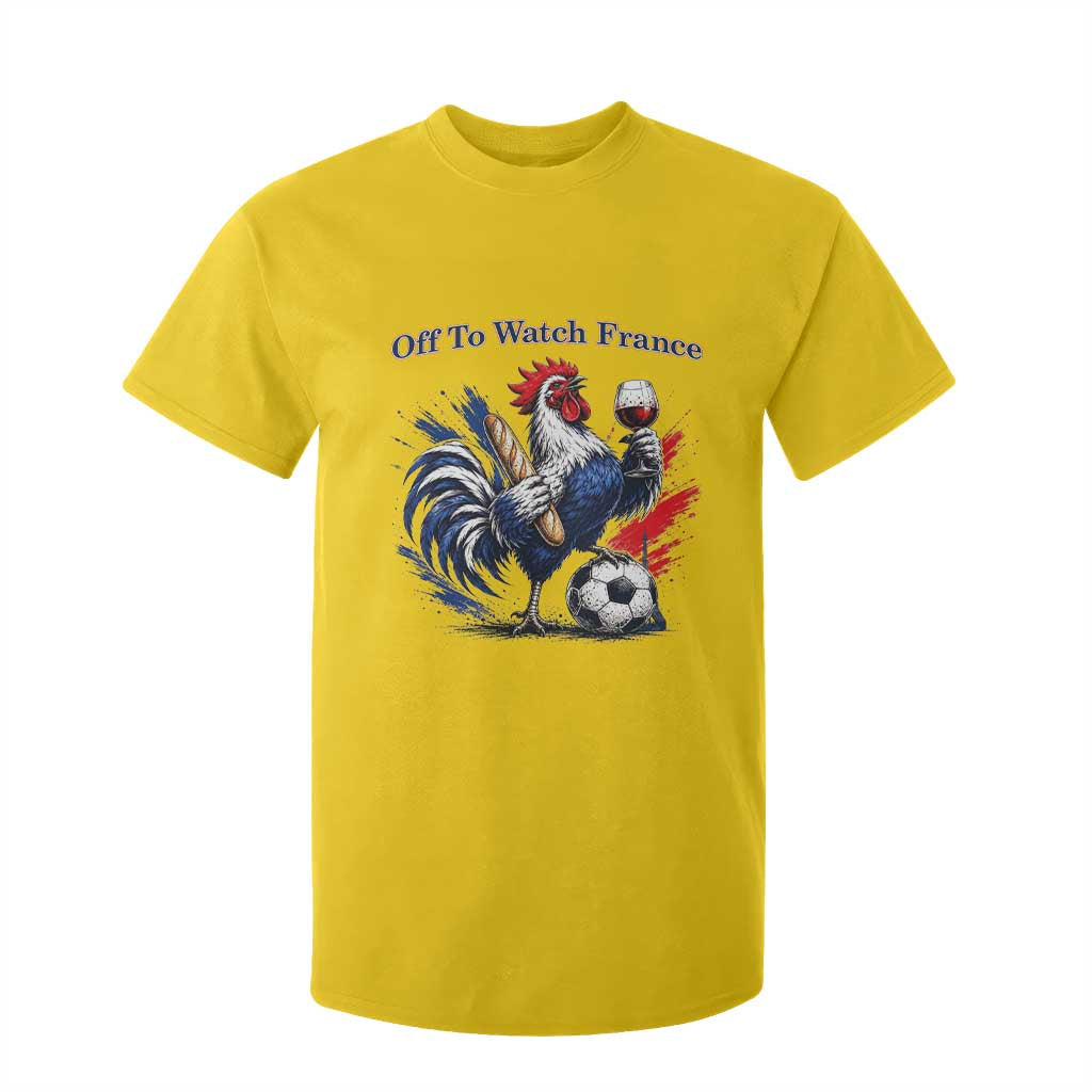 Funny French Rooster Soccer Fan T Shirt For Kid Off To Watch France TS12 Daisy Print Your Wear