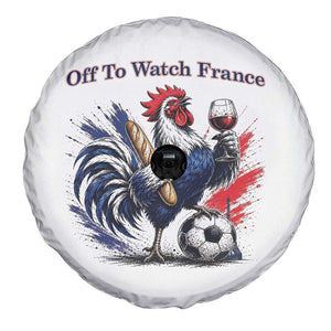 Funny French Rooster Soccer Fan Spare Tire Cover Off To Watch France TS12 Print Your Wear