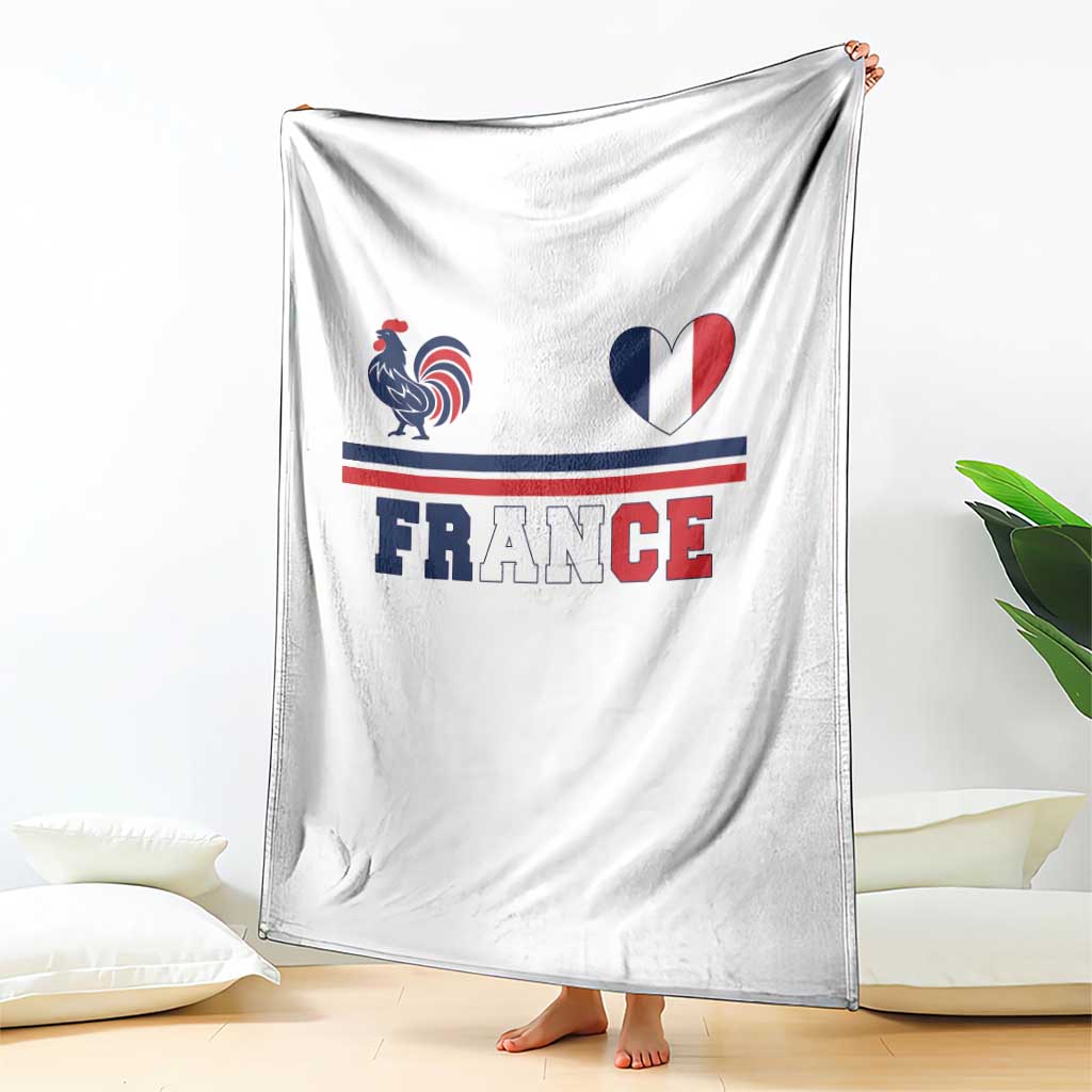 Patriotic France Soccer Fan Throw Blanket Fierté Football Française TS12 Print Your Wear