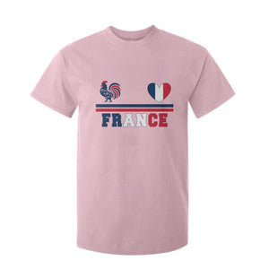 Patriotic France Soccer Fan T Shirt For Kid Fierté Football Française TS12 Light Pink Print Your Wear
