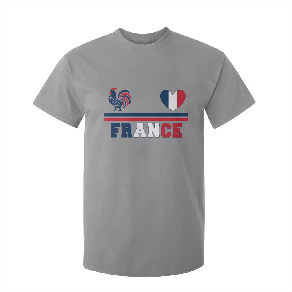 Patriotic France Soccer Fan T Shirt For Kid Fierté Football Française TS12 Sport Gray Print Your Wear