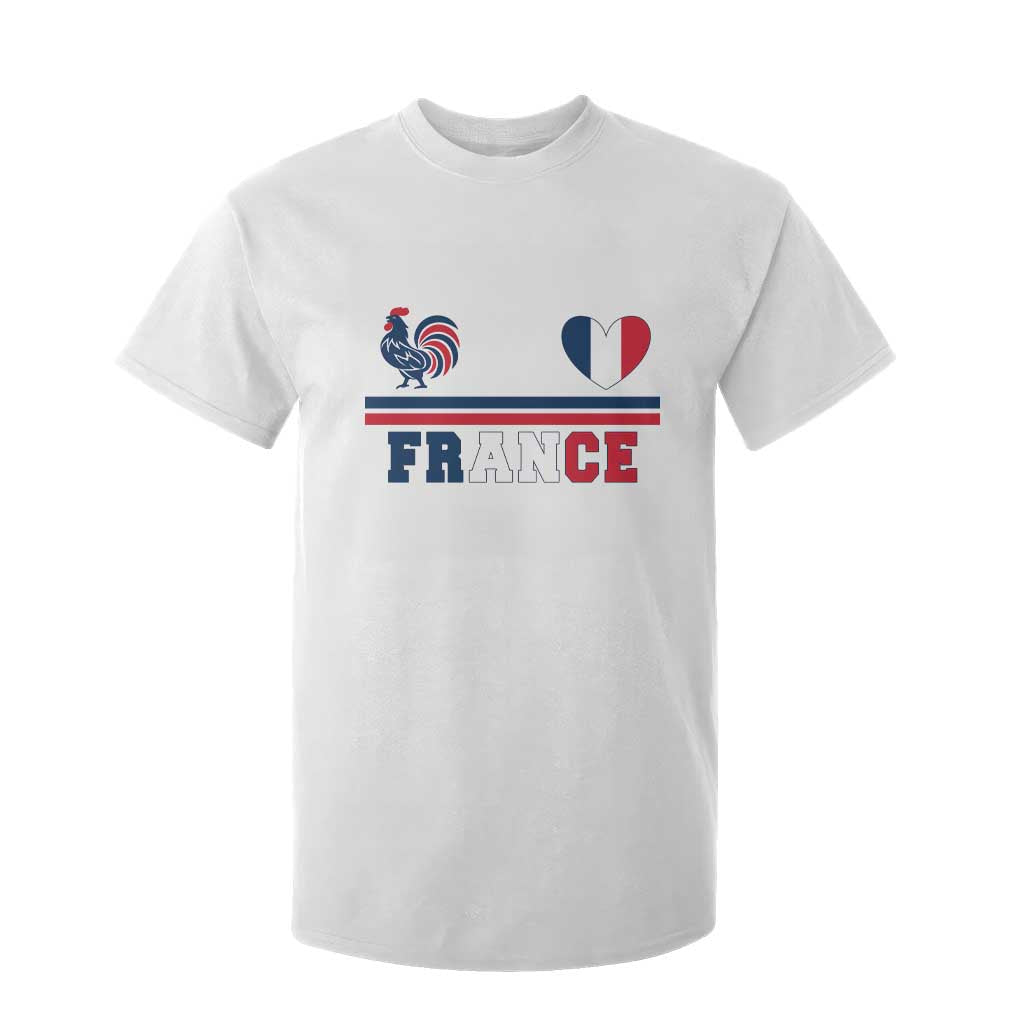 Patriotic France Soccer Fan T Shirt For Kid Fierté Football Française TS12 White Print Your Wear