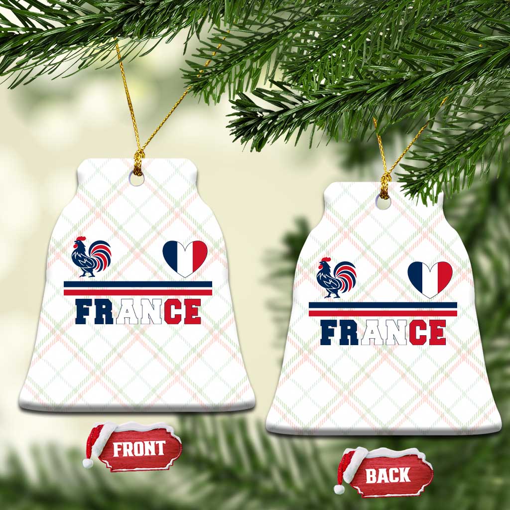Patriotic France Soccer Fan Ceramic Ornament Fierté Football Française TS12 Print Your Wear