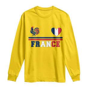 Patriotic France Soccer Fan Long Sleeve Shirt Fierté Football Française TS12 Daisy Print Your Wear