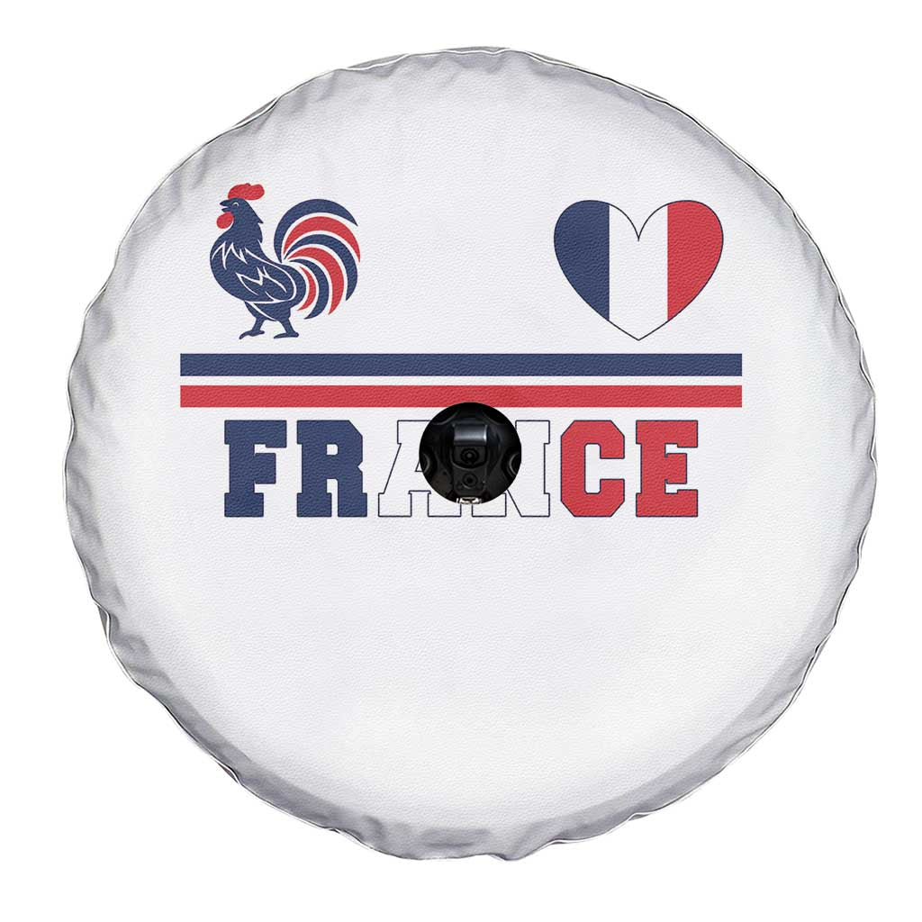Patriotic France Soccer Fan Spare Tire Cover Fierté Football Française TS12 Print Your Wear