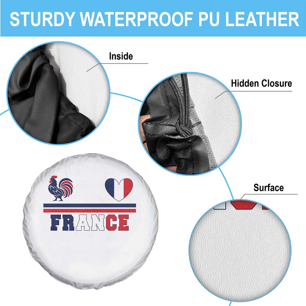 Patriotic France Soccer Fan Spare Tire Cover Fierté Football Française TS12 Print Your Wear