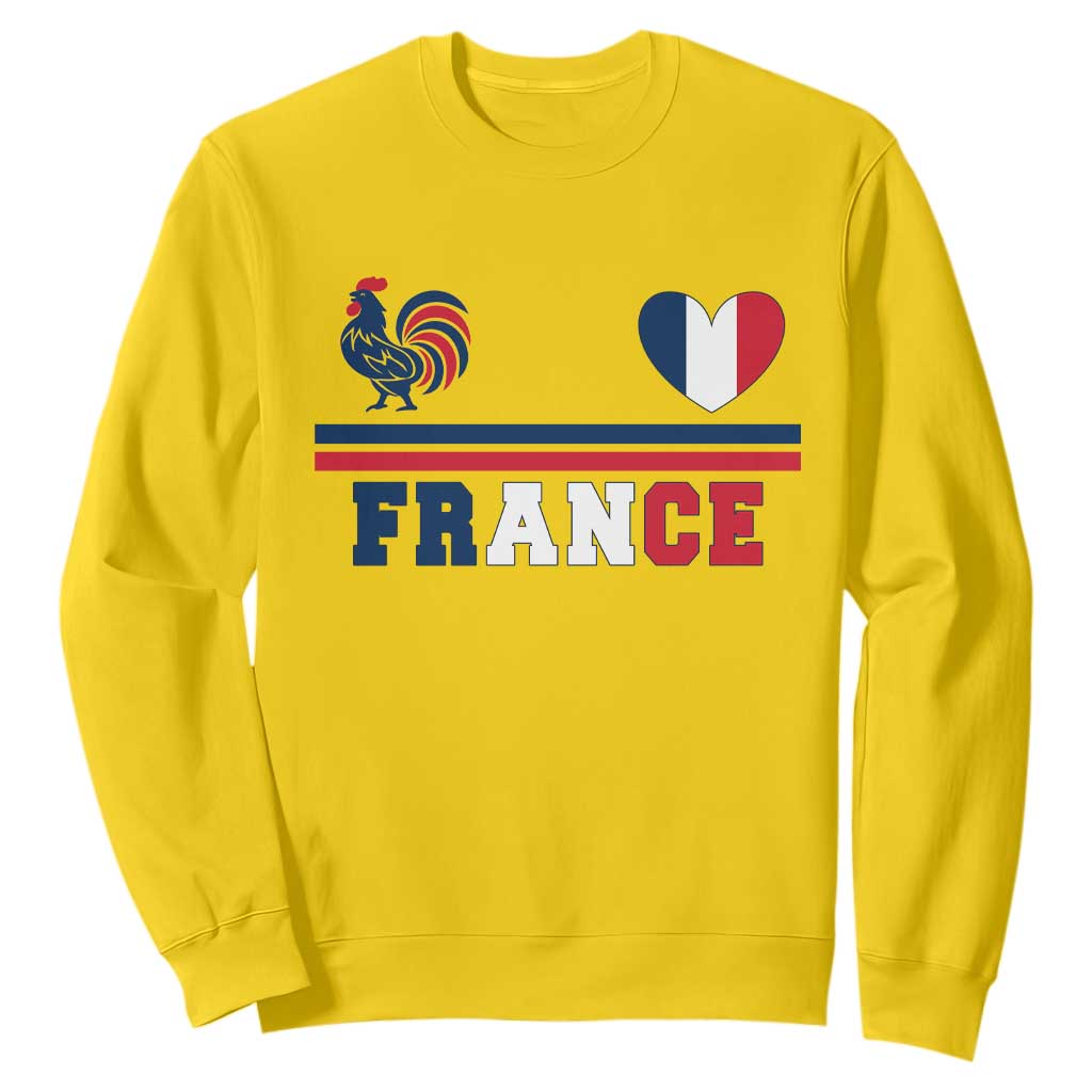 Patriotic France Soccer Fan Sweatshirt Fierté Football Française TS12 Daisy Print Your Wear
