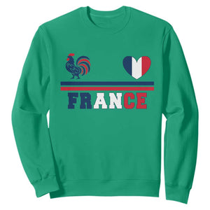 Patriotic France Soccer Fan Sweatshirt Fierté Football Française TS12 Irish Green Print Your Wear