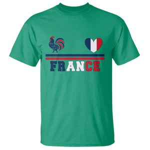 Patriotic France Soccer Fan T Shirt Fierté Football Française TS12 Irish Green Print Your Wear