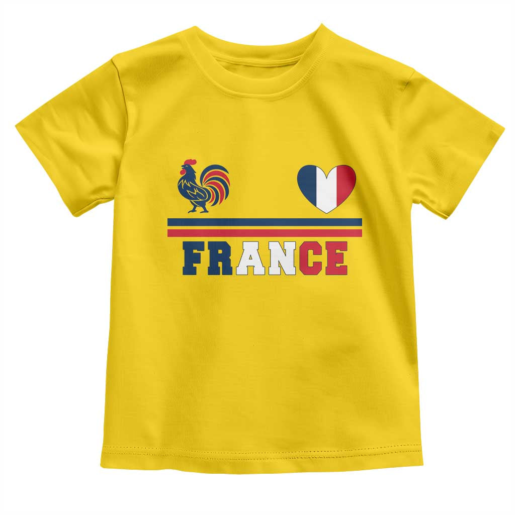 Patriotic France Soccer Fan Toddler T Shirt Fierté Football Française TS12 Daisy Print Your Wear