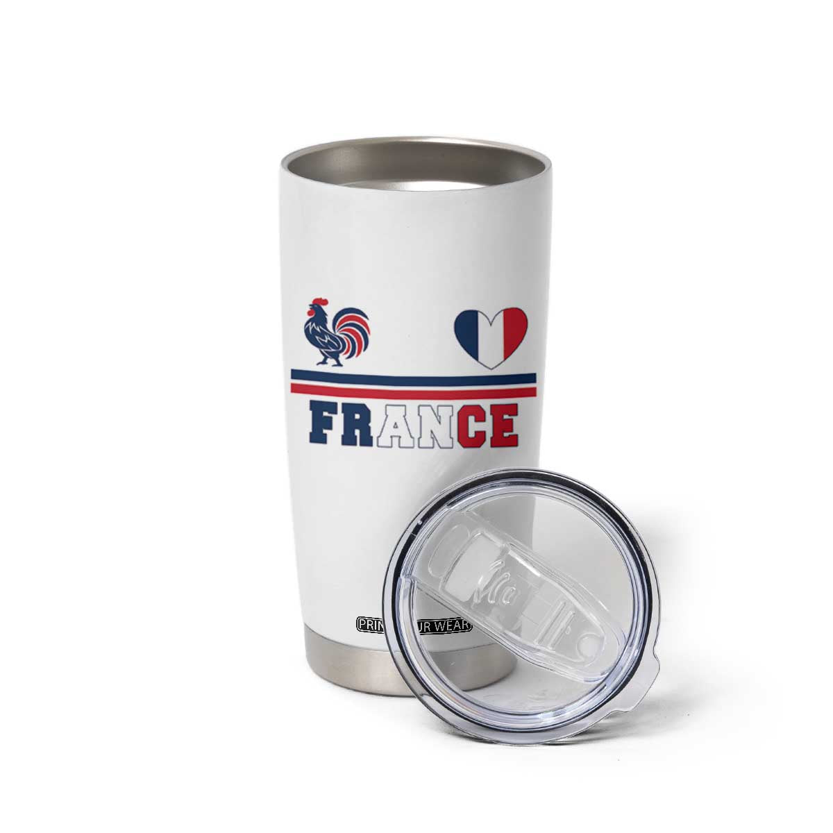 Patriotic France Soccer Fan Tumbler Cup Fierté Football Française TS12 Print Your Wear