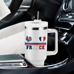 Patriotic France Soccer Fan Tumbler With Handle Fierté Football Française TS12 Print Your Wear