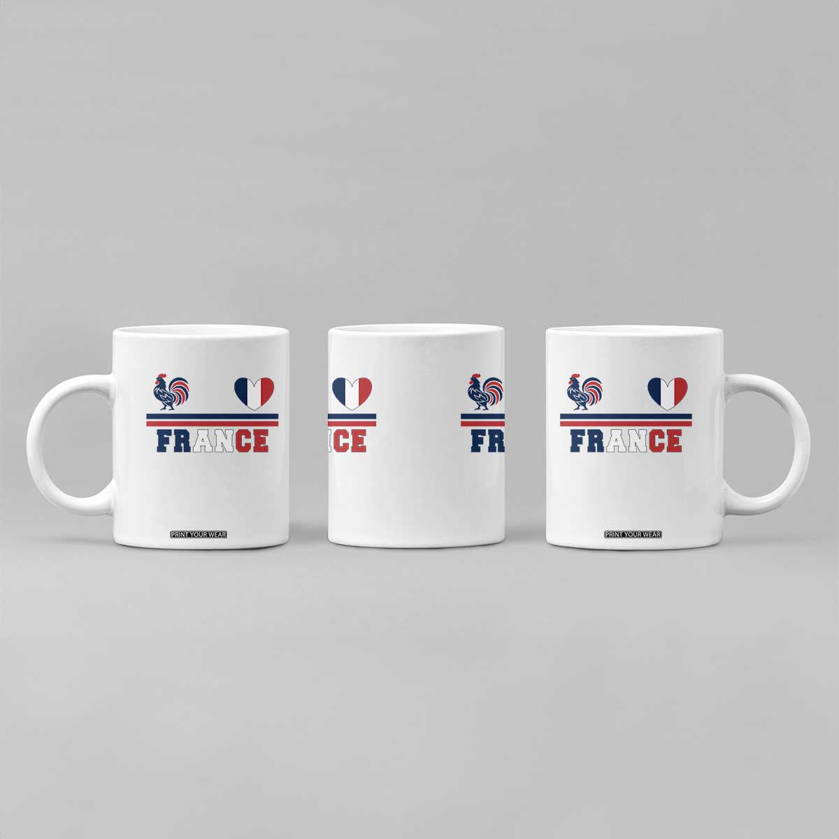 Patriotic France Soccer Fan Coffee Mug Fierté Football Française TS12 Print Your Wear