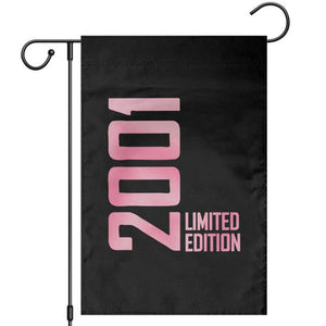 Vintage 25th Birthday Limited Edition 2001 Gift Garden Flag TS12 Black Print Your Wear
