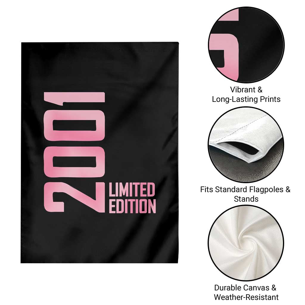 Vintage 25th Birthday Limited Edition 2001 Gift Garden Flag TS12 Print Your Wear
