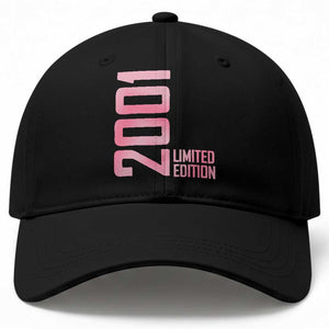 Vintage 25th Birthday Limited Edition 2001 Gift Baseball Cap TS12 Print Your Wear