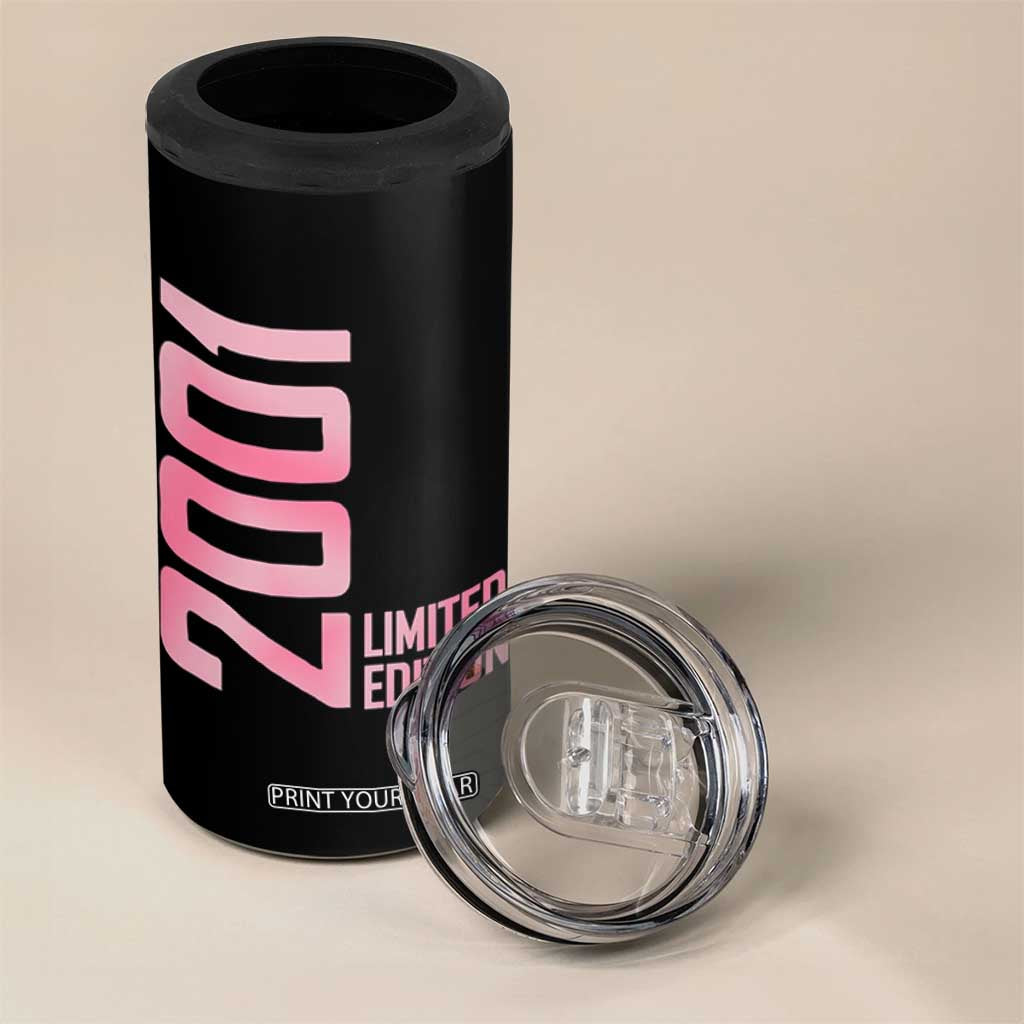 Vintage 25th Birthday Limited Edition 2001 Gift 4 in 1 Can Cooler Tumbler TS12 Print Your Wear