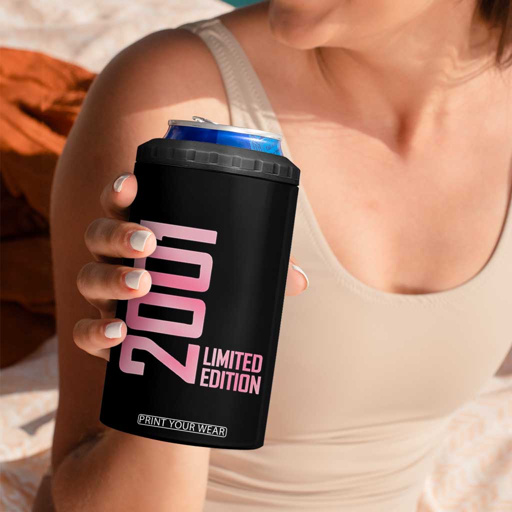 Vintage 25th Birthday Limited Edition 2001 Gift 4 in 1 Can Cooler Tumbler TS12 Print Your Wear