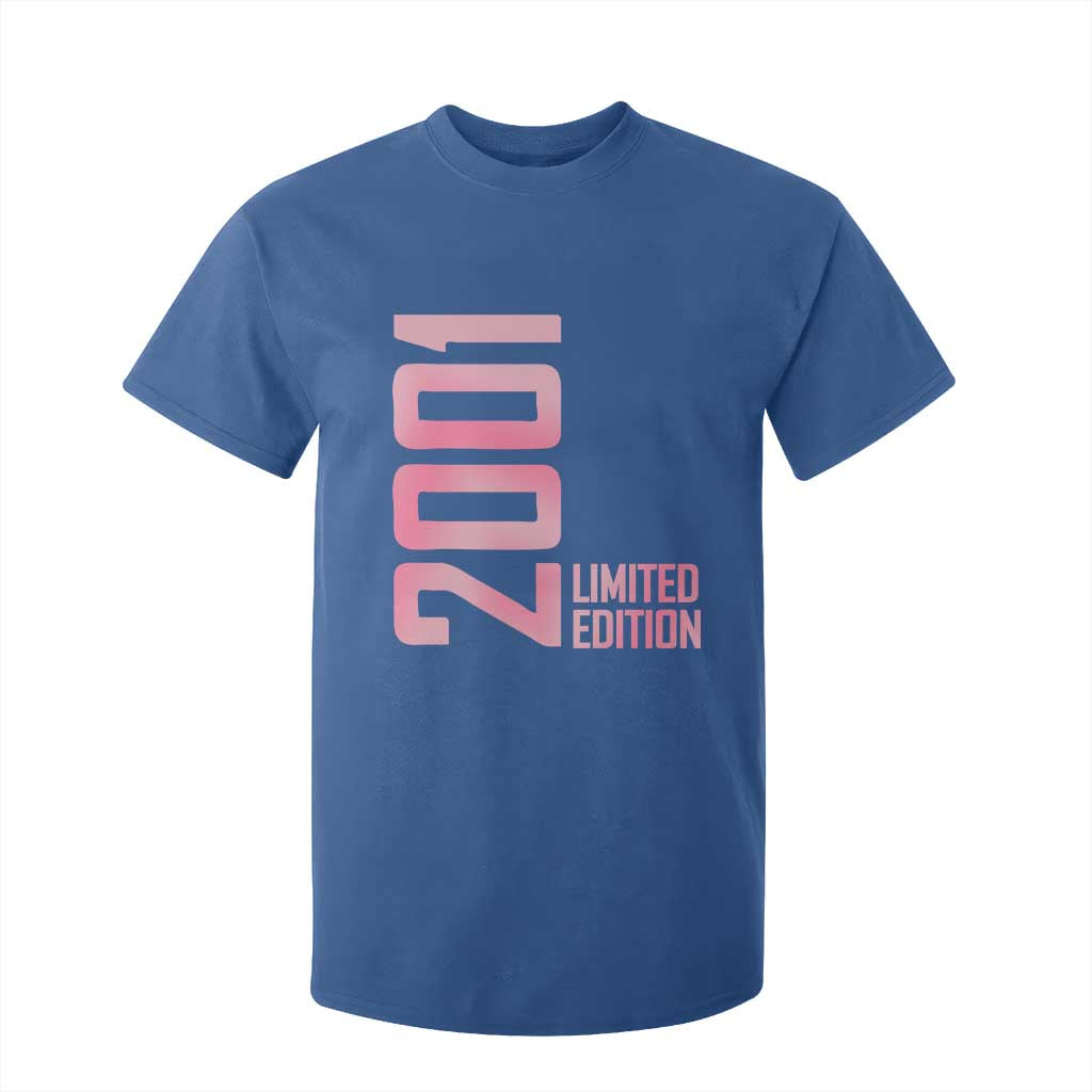 Vintage 25th Birthday Limited Edition 2001 Gift T Shirt For Kid TS12 Royal Blue Print Your Wear