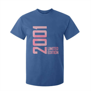 Vintage 25th Birthday Limited Edition 2001 Gift T Shirt For Kid TS12 Royal Blue Print Your Wear
