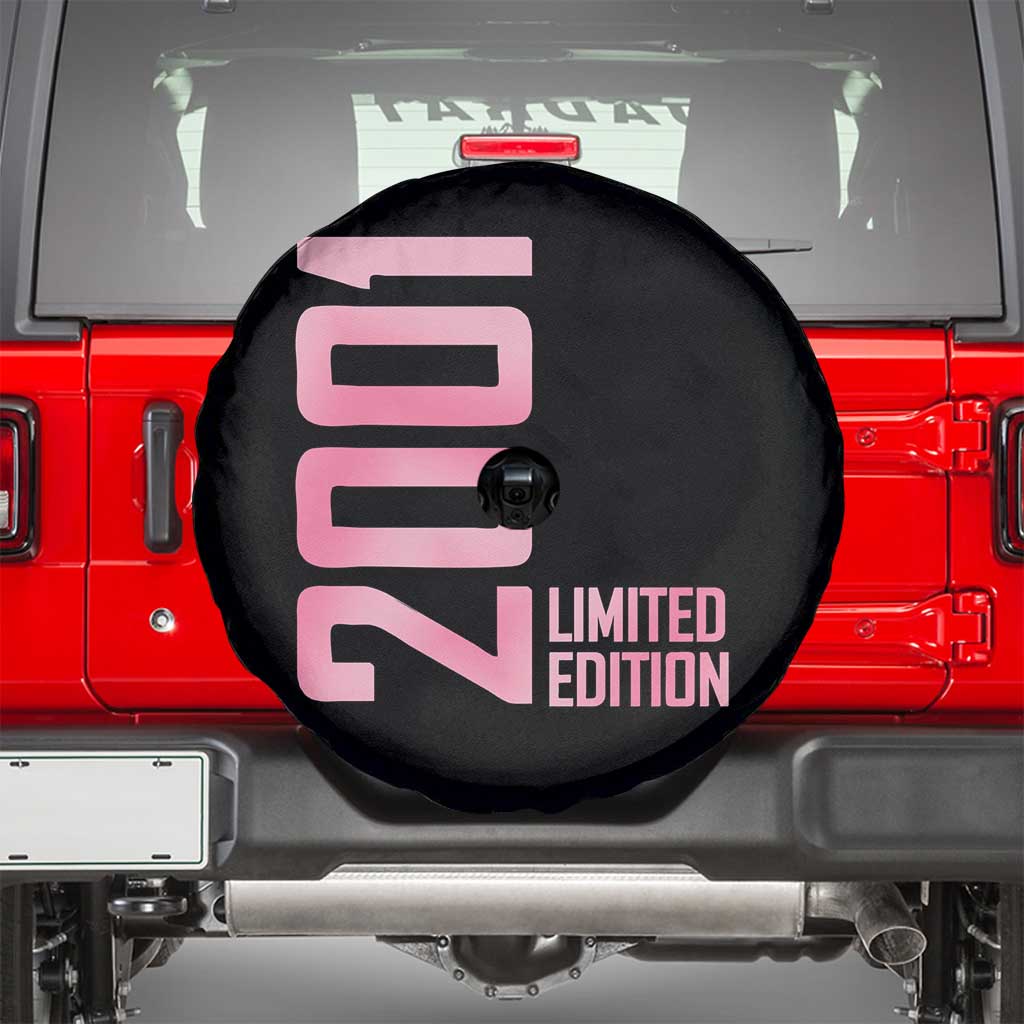 Vintage 25th Birthday Limited Edition 2001 Gift Spare Tire Cover TS12 Black Print Your Wear