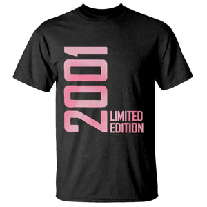 Vintage 25th Birthday Limited Edition 2001 Gift T Shirt TS12 Black Print Your Wear