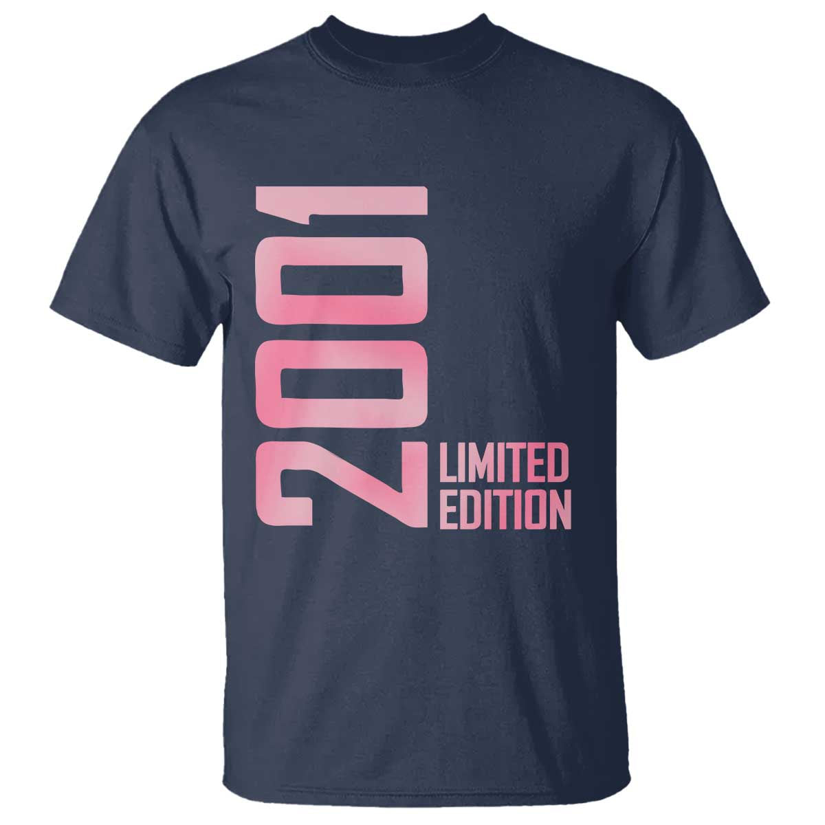 Vintage 25th Birthday Limited Edition 2001 Gift T Shirt TS12 Navy Print Your Wear
