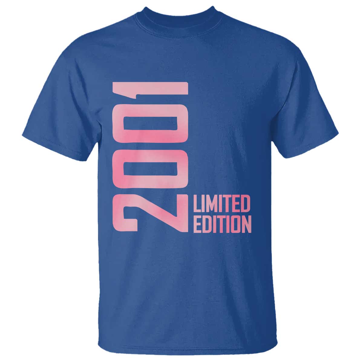 Vintage 25th Birthday Limited Edition 2001 Gift T Shirt TS12 Royal Blue Print Your Wear